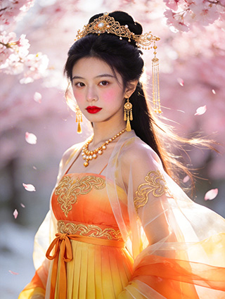 古風(fēng)仙俠人像攝影清冷東方少女