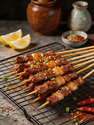 美食燒烤食品拍攝